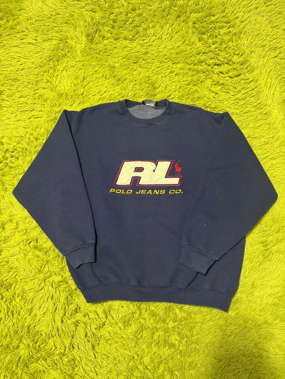 vintage Polo by Ralph Lauren Graphic Sweatshirt Size XL Navy